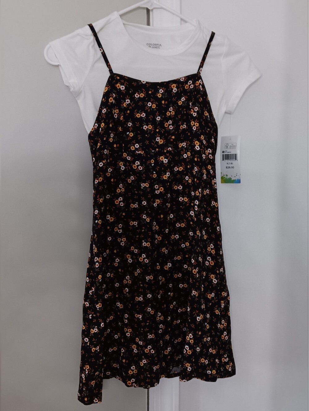 NWT Colorful Planet Dress and T-shirt